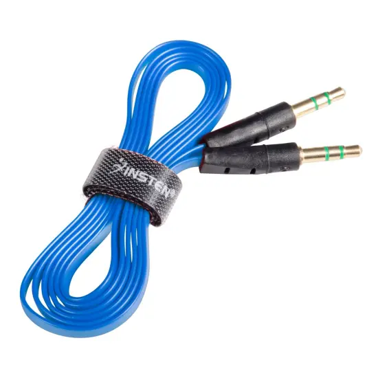 Insten 3.5mm Audio Cable Male to Male 3.3ft Aux Stereo Extension Cable Cord for iPad iPhone 6S 6 Plus iPod Touch Nano Classic / Samsung Galaxy S9 S10 S9+ S8 S7 S6 J7 J3 Plus Edg, Dark Blue {2}