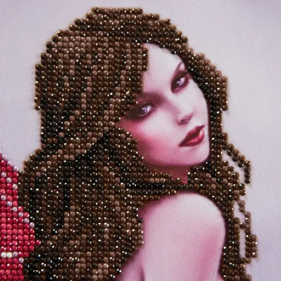 Winter Rose Fairy Art Kit, Diamond Painting for Adults, 20.5''x26.8'' {1}