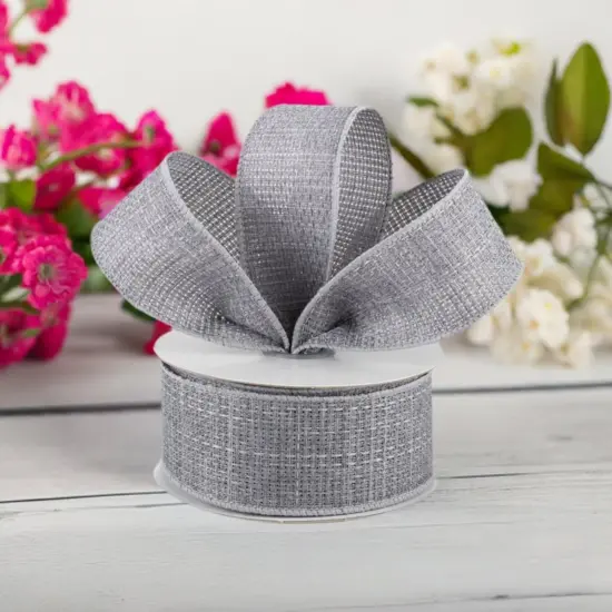 1.5" Cross Royal Ribbon: Grey (10 Yards) {3}