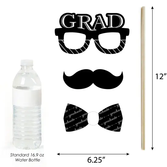 Big Dot of Happiness Graduation Cheers - 2025 Graduation Photo Booth Props Kit - 20 Count {6}