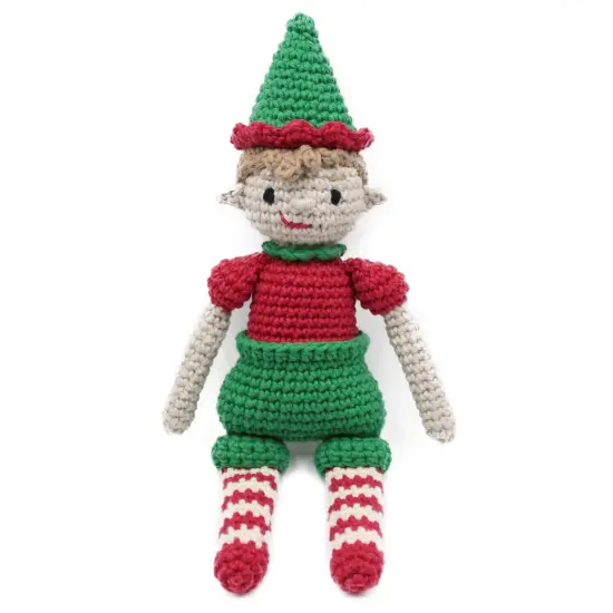 Hoooked Amigurumi DIY Kit W/Eco Barbante Yarn-Elf Shelfy {1}
