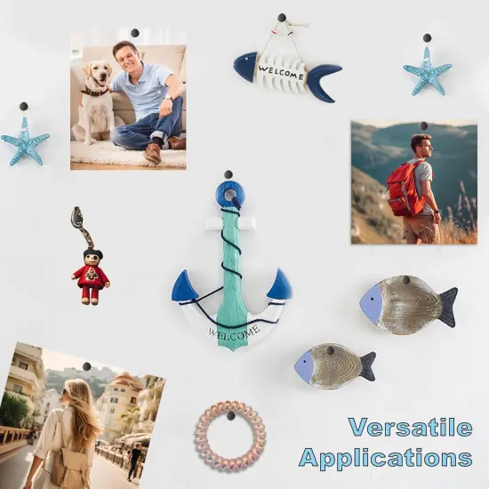 Push Pin 30 Pcs, Metal Thumb Tacks for Wall Hanging Pictures, Wall Pins for Board Posters Bulletin Maps, Black Decorative Push Pins for Home, Office {5}