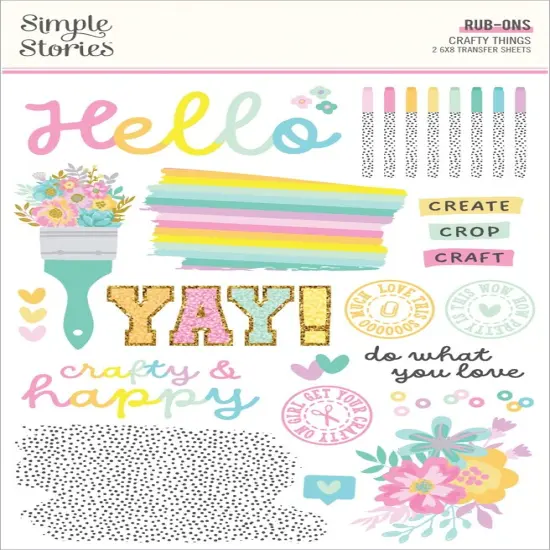 Crafty Things Rub-Ons-6"X8" {1}
