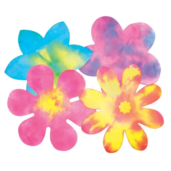 Color Diffusing Paper Flowers, Pack of 80 {1}