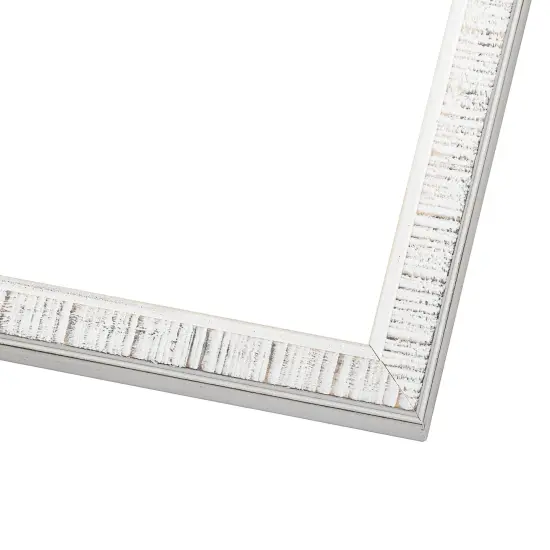 Panoramic Textured White Picture Frame - UV Acrylic, Foam Board Backing, Hanging Hardware {2}