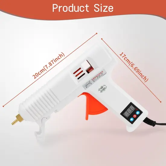 120W Hot Glue Gun Kit, High Temp Glue Gun,10 Hot Glue Sticks, Industrial Glue Gun Kit with Adjustable Temperature for Home for Crafts, DIY and Home Repair {3}