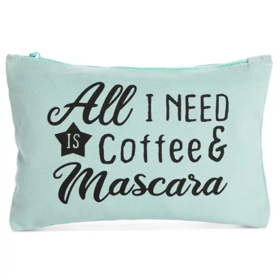 12-Pack Motivational Quote Canvas Bulk Makeup Bags with Zippers - 6x8 makeup bag for Women and Teens, Traveling, Work, Everyday Use (6 Designs) Multicolor {7}