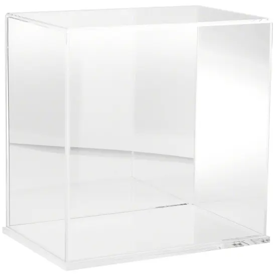 Plymor Clear Acrylic Display Case, 12" W x 8" D x 12" H Clear (Mirrored) {1}