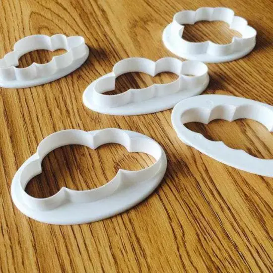 5 PC Clouds and Cloud Shape Cookie Cutter Set {4}