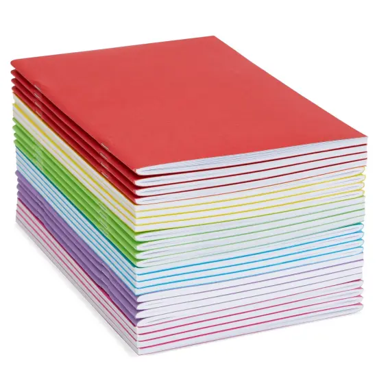 24 Pack Blank Books for Kids To Write Stories - A5 Colorful Notebooks Bulk - Unlined Travel Journals Scrapbooks for Students Sketching (5.5x8.5 in) Multicolor {1}
