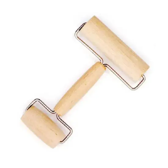 Norpro Wood Double Dough Roller for Pie, Pasta, Cookies and Pizza Dough Default Title {1}