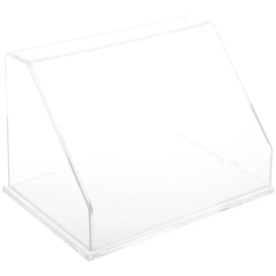 Plymor Clear Acrylic Slanted Front Display Case, 12" W x 8" D x 8" H {1}