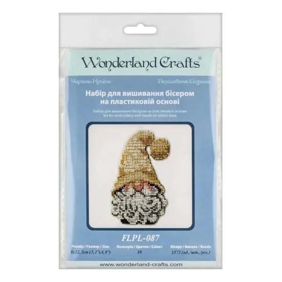 Set for embroidery with beads on a plastic base FLPL-087 {3}