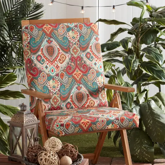 High Back Dining Chair Pad Sapphire {7}