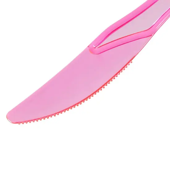 Rainbow Plastic Silverware Set, Neon Forks, Knives, and Spoons (144 Pieces) Multicolor {7}