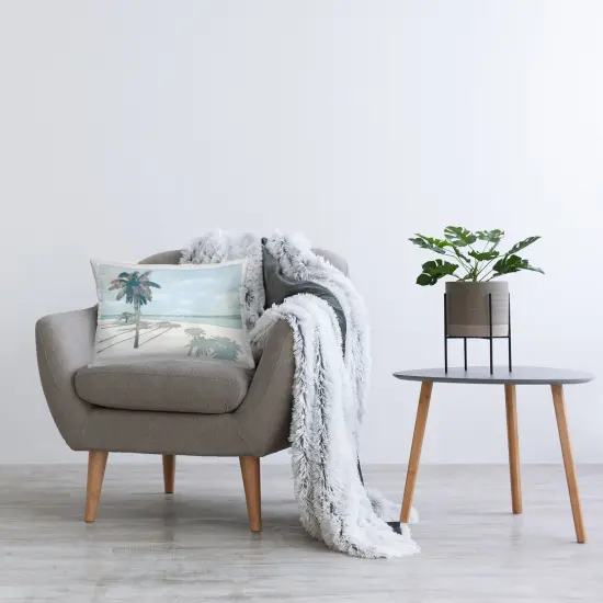 Stupell Industries Ocean Dream Palm Tree Decorative Printed Throw Pillow design by Errico & Slyp, 14 x 7 x 20 {2}