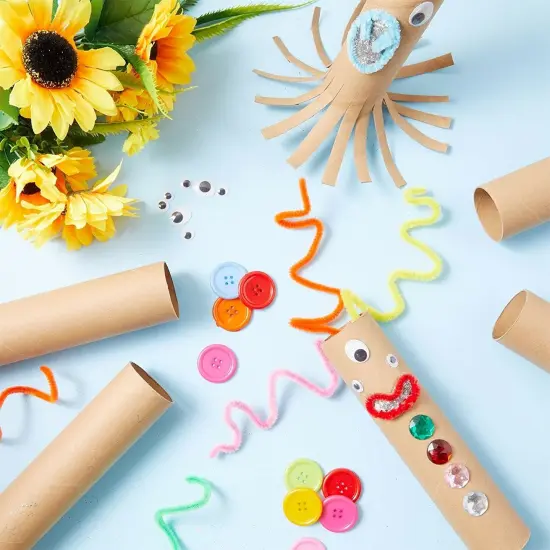 30 Pack Cardboard Tubes, 1.6x8“ Empty Toilet Paper Rolls For Crafts and Art Projects, DIY Brown Crafting Paper Roll for Classrooms, Dioramas, and Decorations {2}