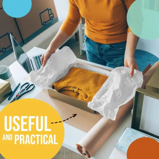 Tissue Paper for Gift Bags -20" X 30" Bulk Tissue Paper Dark Blue 480 Sheets - 10lb Newsprint for Packing, Birthday Gift Box Filler, Packing Supplies for Moving SuppliesEmerald {5}