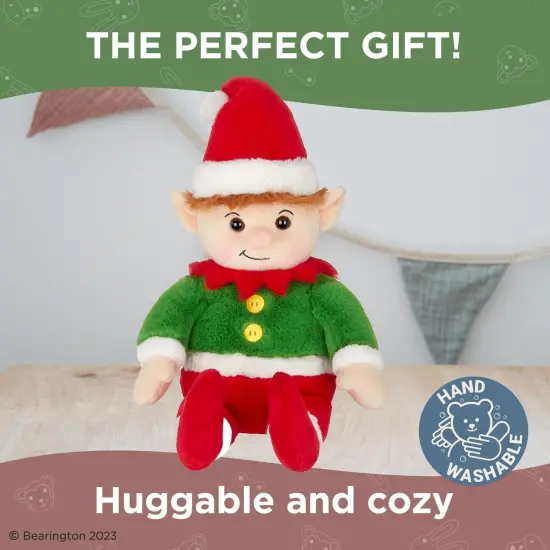 Bearington Elfie Christmas Plush, 15.63" Elf Stuffed Animal, For Ages 3-14 {5}