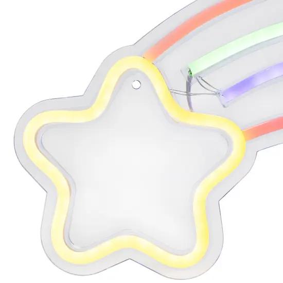 Northlight LED Shooting Star Neon Lighted Wall Art - 16" Red {7}