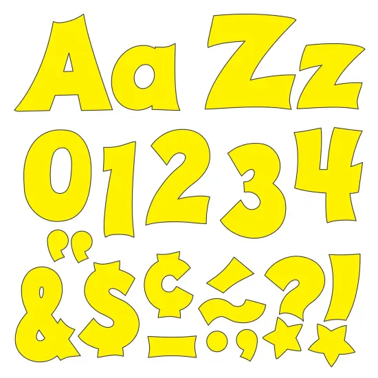 Yellow 4-Inch Friendly Uppercase/Lowercase Combo Pack (EN/SP) Ready Letters&reg; {1}