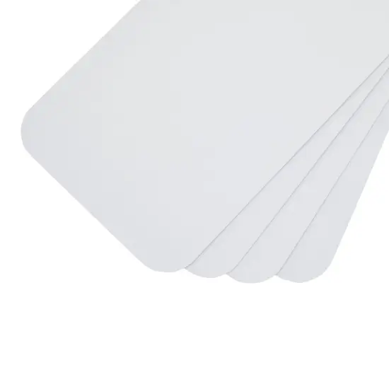 50 Pack Aluminum Foil 2 lb Disposable Loaf Pans With Lids for Baking Bread, Heating, Storing Food (32oz, 8.5 x 4.5 In) Silver {6}