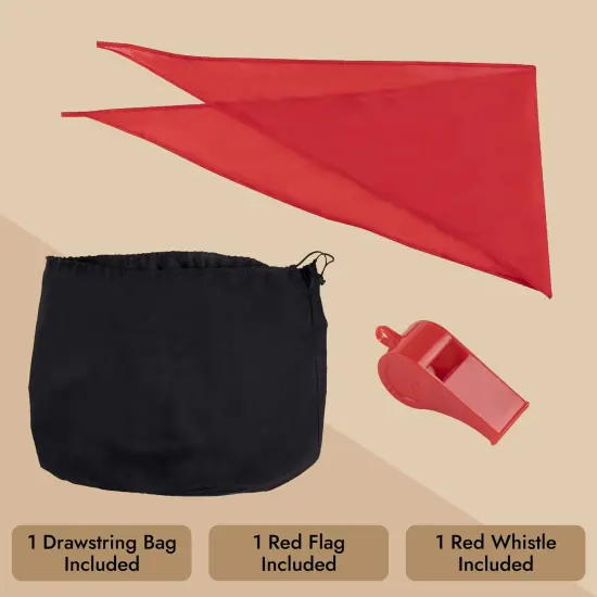 50 Foot Tug of War Rope with Flag for Outdoor Games, Field Day, Summer Camp, Family Reunion, Team Building Activities (Brown) {5}