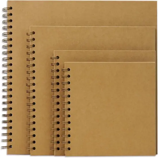 Hardcover Kraft Blank Page DIY Scrapbook Photo Album, 40 Pages (20 Sheets) - Perfect for Wedding Anniversaries, Family Memories, and Small Scrapbooking Projects {2}