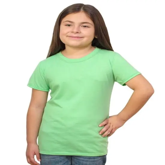 Bayside&reg; Youth Princess T-Shirt GREEN APPLE HTHR {1}