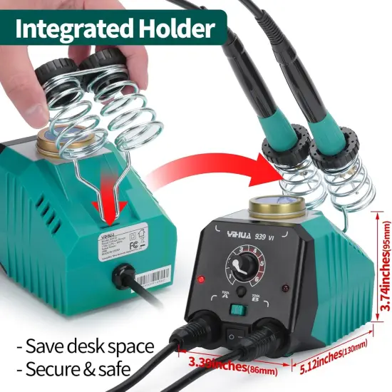 939-VI Dual Wood Burning Pen Wood Burning Kit with 23 Wire Nib in Varied Shapes, Detachable Pyrography Pen, 6 Wood Pieces, 6 Stencils and Screw Driver, Tweezers Used as Wood Burning Tool {2}