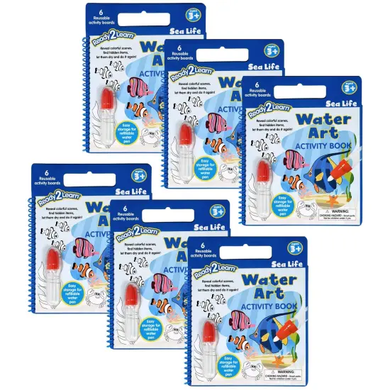 Water Art Activity Book - Sea Life, Pack of 6 {1}