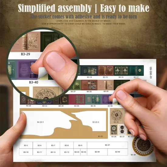 Miniature Wizardi Roombox Kit - Dollhouse Kit Clock {3}