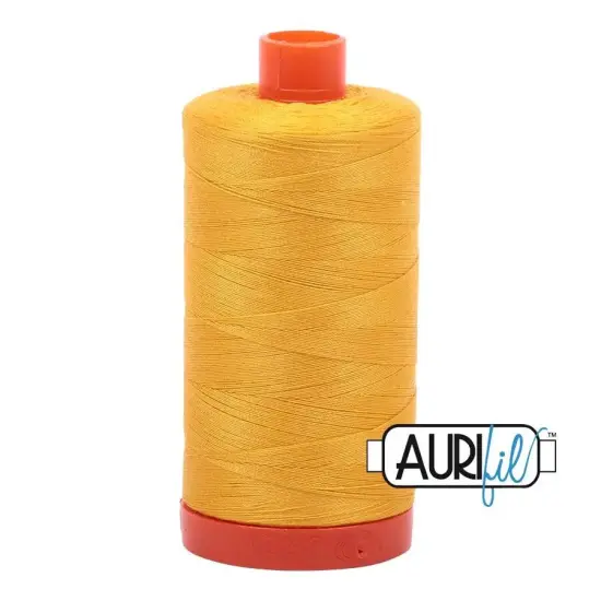 2135 Yellow Aurifil Cotton 50wt Large Spool {1}