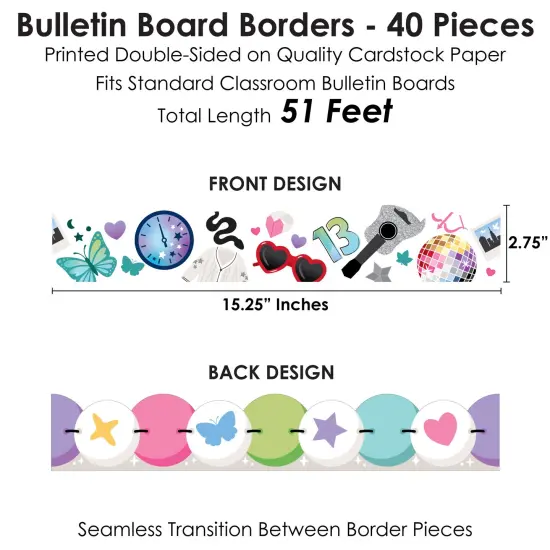 Big Dot of Happiness In Our School Era - Scalloped Classroom Decor - Bulletin Board Borders - 51 Feet {4}