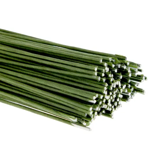 140 Pack Floral Stem Wire 16 Inches, 16 Gauge for DIY Crafts, Flower Making Supplies and Florist Arrangements, Green {7}
