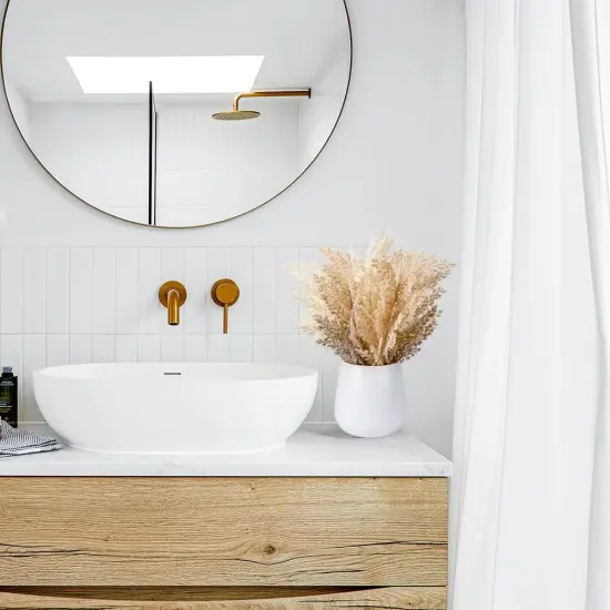 Faux Pampas Grass with Vase, Artificial Pampas Grass Flowers Bouquet Plant Fluffy Boho Home Decor Fake Pompass Pompous Grass Floral Arrangement for Wedding Party Table Room Decorations Broze {3}