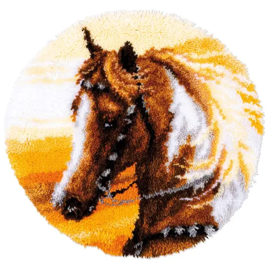 VervacoWestern Horse Latch Hook Kit Multi {1}