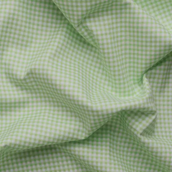 Mook Fabrics Gingham Flannel Fabric [43 in. Wide] - By The Yard Green {2}