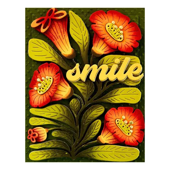 Spellbinders Etched Dies-Fresh Picked Angel Trumpets {4}