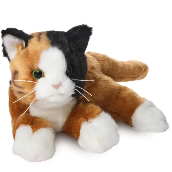 Bearington Collection Callie Cat 15 In Stuffed Animals Calico Cat Plush Toy - Stuffed Cats That Look Real - Plushies for Kids, For Ages 3-14 Multicolor {1}