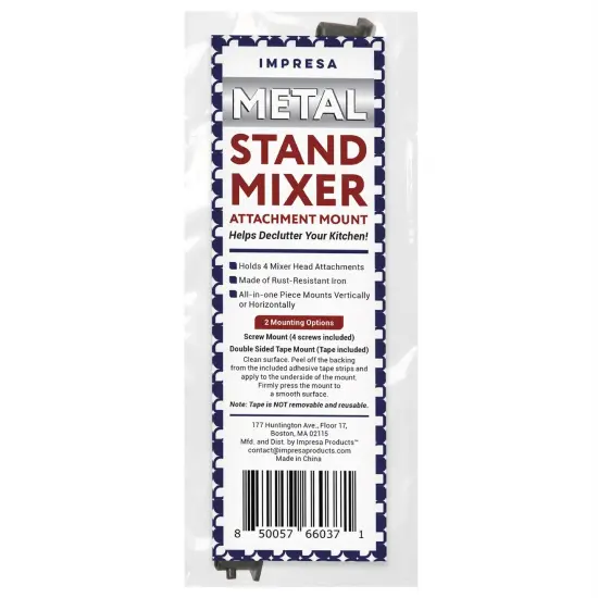 Impresa Metal Stand Mixer Attachment Storage Organizer for KitchenAid Mixer Attachments {7}