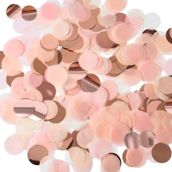 Rose Gold Pink Confetti Tissue Paper Table Confetti, 1.76 oz {1}