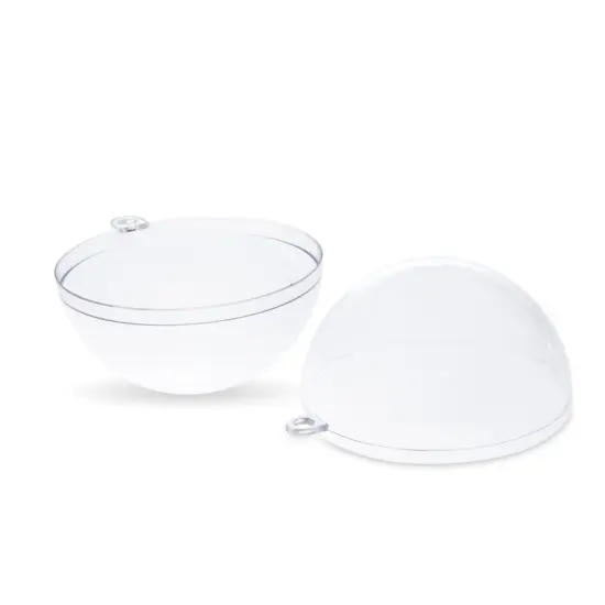 Clear Plastic Ornaments for DIY Arts and Crafts, Fillable Decorations (3.15 In, 24 Pack) {5}