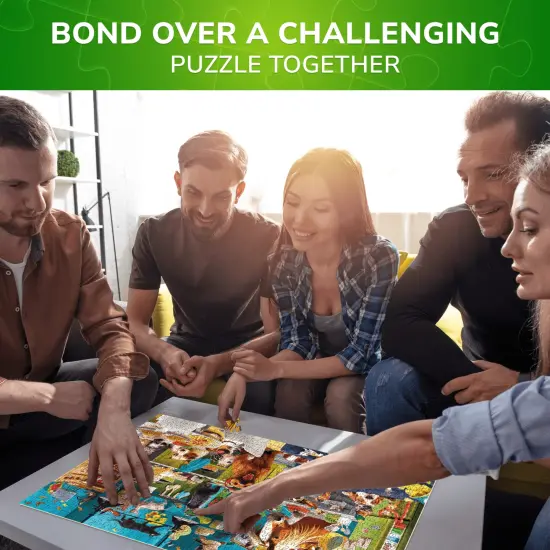 QUOKKA Jigsaw Puzzles 1000 Pieces for Adults - Puzzles for Men and Women - Funny Animals for Kids Ages 8-12 - Animals Party {6}