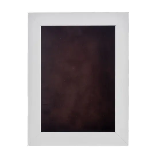 Classic White Wood Shadown Box Frame with Acrylic Front - Brown Suede Backing, 30 Sizes {4}