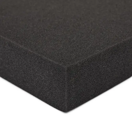 2-Pack Packing Foam Sheets - 16x12x2 Customizable Polyurethane Insert Pads for Tool Case Cushioning, Crafts (Black) {5}