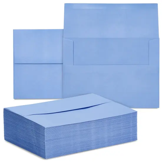 96 Pack Light Blue 5x7 Envelopes for Invitations, A7 Size for Mailing Greeting Cards, Wedding, Bridal Shower {1}