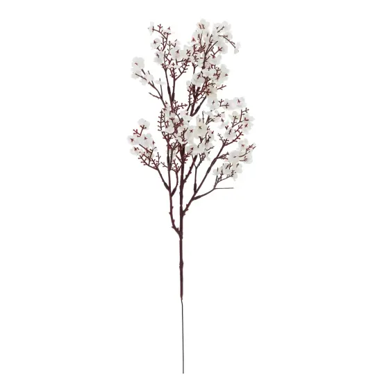 6 Pack Silk Artificial Baby's Breath Flowers with Stem, Babies Breath Faux Flower Bouquet, Fake Floral Arrangement for Table Centerpiece Decorations (20 in, White) {6}