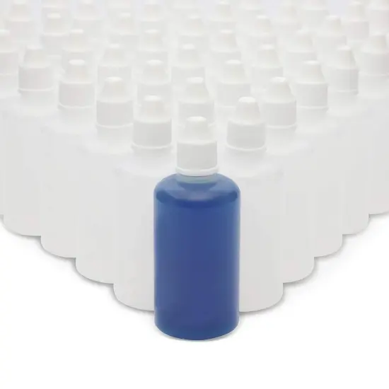 Squeezable Dropper Bottles (1.6 oz, White, PE, Pack of 50) {1}