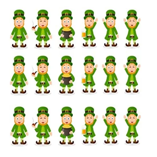 Irish St. Patricks Day Leprechauns Cake Side Designer Strip - Edible Cake/Cupcake Party Topper!!! {1}